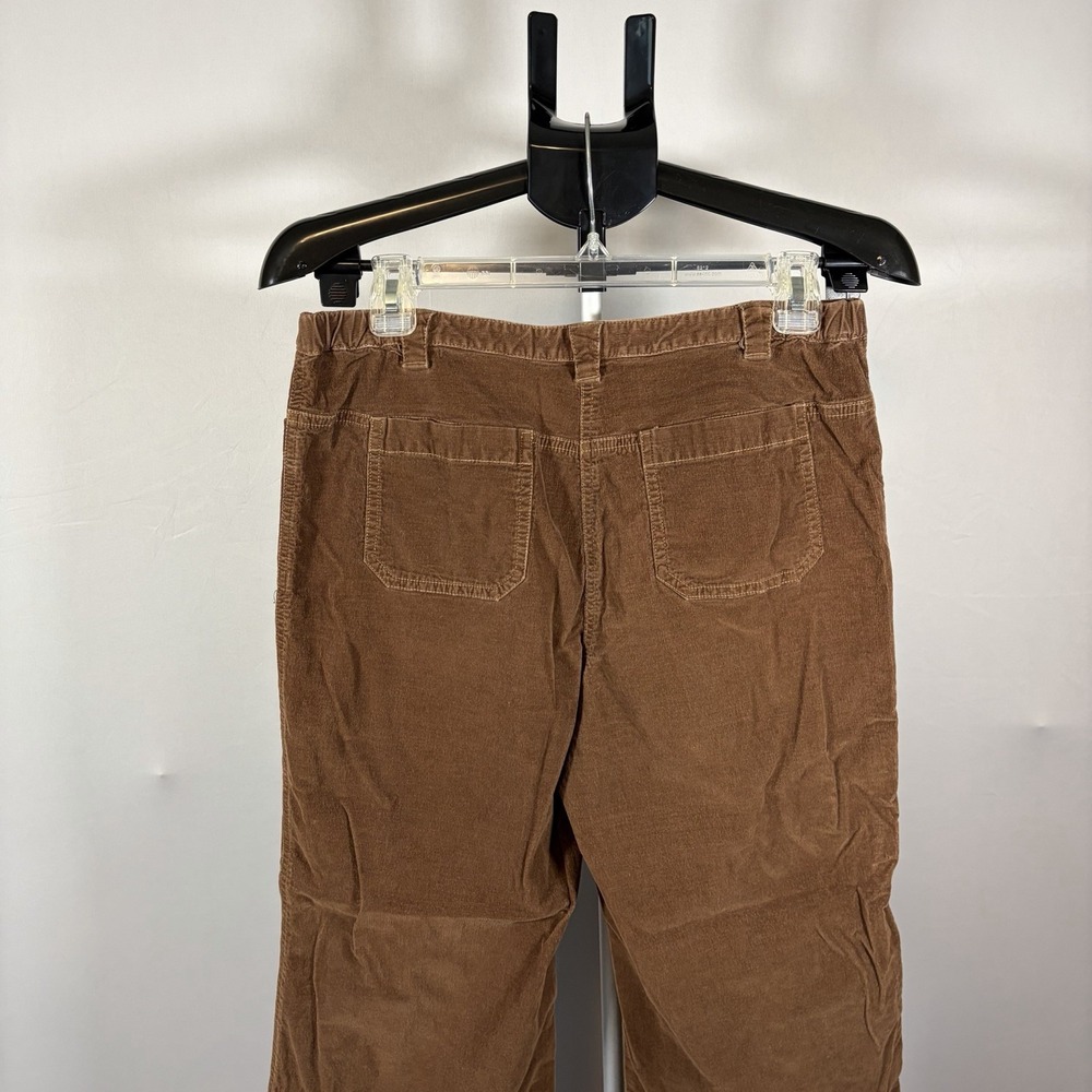 VTG J Jill Sz 10 Brown Corduroy Wide Leg Pants Boho Minimalist Fall Womens Indie - Picture 4 of 11